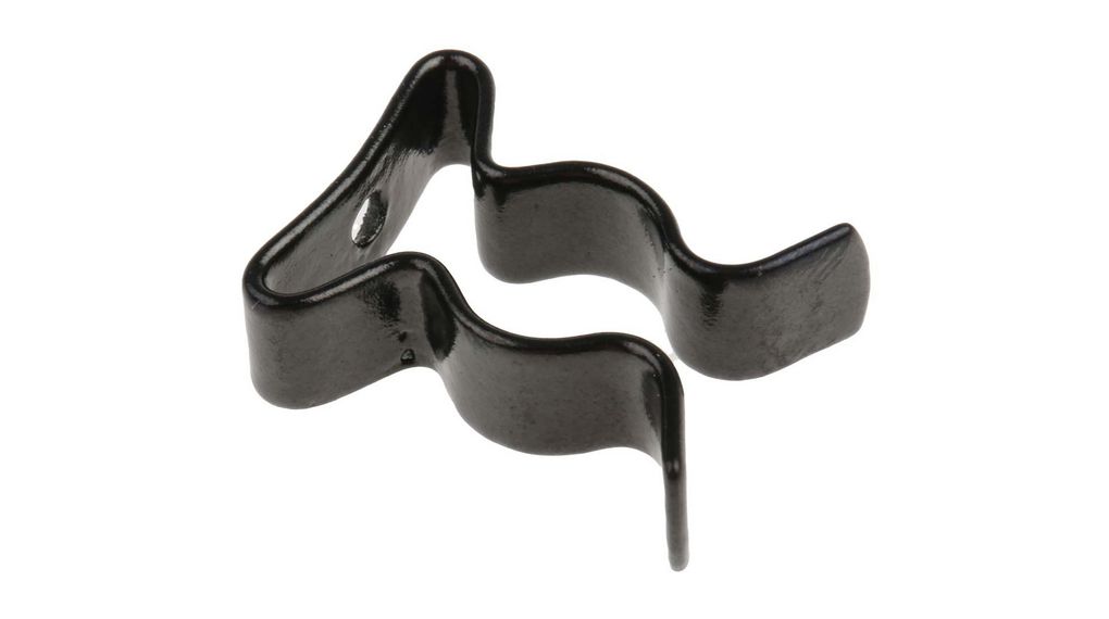 Slangfjäderklämma, Stål, Svart, 9.53mm, Skruv, Paket med 25 delar